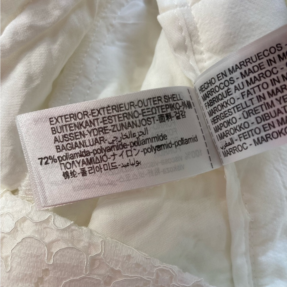 ZARA White Cropped Lace Pants - Picture 9 of 15